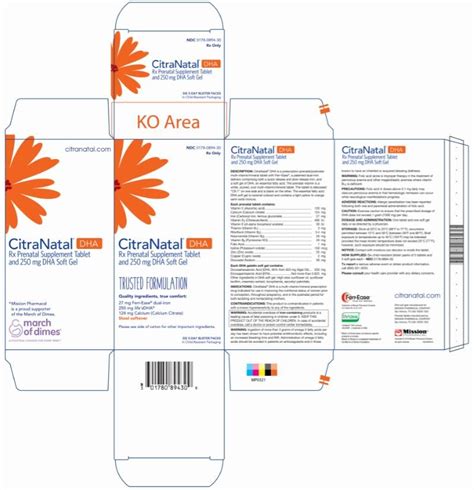 Citranatal Dha Fda Prescribing Information Side Effects And Uses