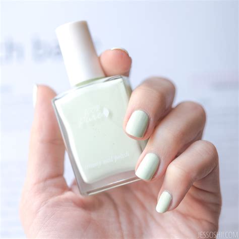 Review Swatches 100 Pure Creamy Nail Polish In Seafoam Jessoshi