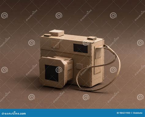 Creative Cardboard Camera Stock Photo Image Of Decorative 98421900