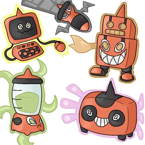 Five New Rotom Forms by Kirazy on DeviantArt