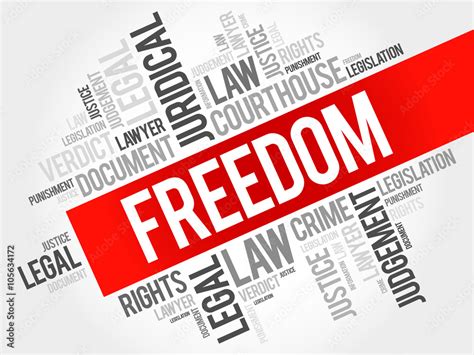 Freedom Word Cloud Concept Stock Vector Adobe Stock