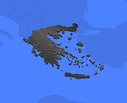 Map Of Greece Political Map Of Greece With The Several States Photo