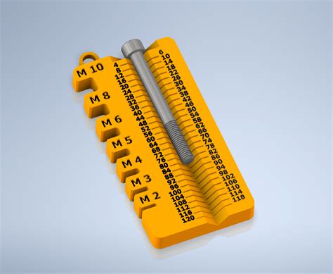 Screw Measuring Tool M2 M10 4 120mm By Boogie Download Free Stl