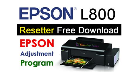 Epson Printer L805 Resetter tool Free Download Adjustment Program 100% Free