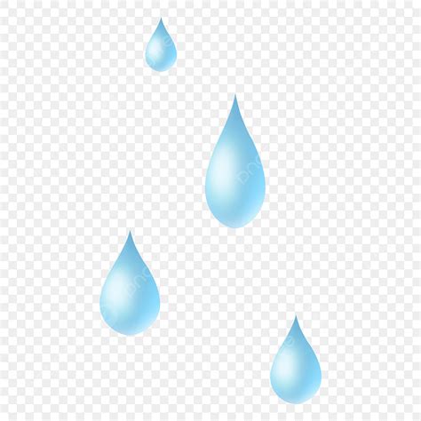 Dropping Water Clipart Transparent Background Blue Water Drops Water