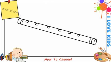 Flute Drawing Easy