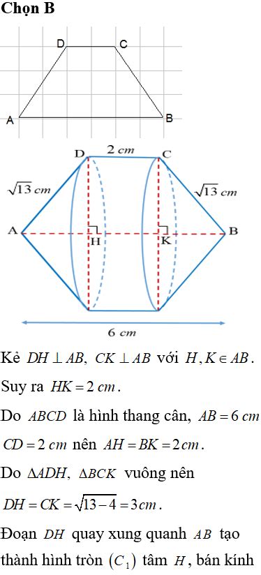 Cho Hình Thang Cân Abcd Ab Song Song Cd Ab6cm Cd2cm