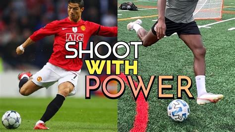 HOW TO SHOOT WITH POWER Like Cristiano Ronaldo Tutorial For