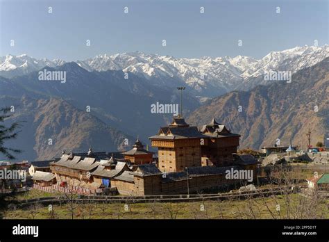 Traditional Himalayan Wooden Temple Of Goddess Bhima Kali In Sarahan