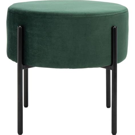 Lisbon Round Ottoman Malachite Green Safavieh Nursery Chairs