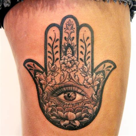 Evil Eye Hand Tattoo