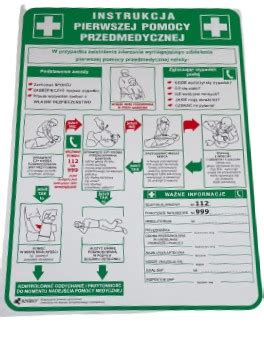 INSTRUKCJA PIERWSZEJ POMOCY PRZEDMEDYCZNEJ Z2018 Tablica Bhp