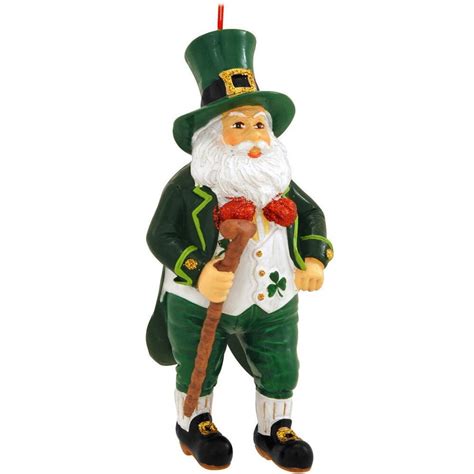 Irish Santa Ornament Santa Ornaments Personalized Christmas