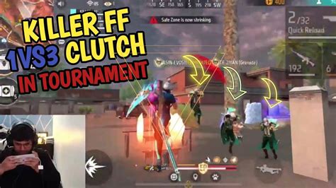 Killer Ff Vs Clutch In Tournament Free Fire Esports Killer Ff