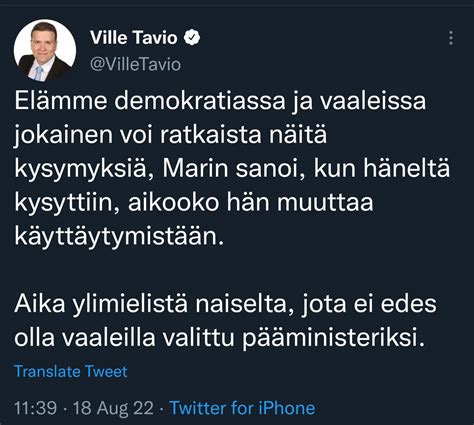 Solja Pistol On Twitter Rt Dimmu Luulisin Ett Ville Tavio