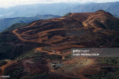 General View Of The Kouaoua Mine Location Kouaoua New Caledonia