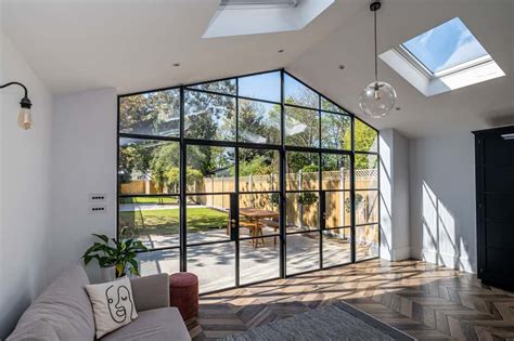 East London House Extension Crittall Windows Bespoke Glazing Desig