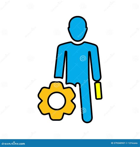 Engineer Technical Assistant Icon Stock Illustration Illustration Of Engineer Gear 279340921