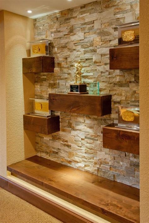 Stacked Stone Accent Wall – HOMYSTYLE