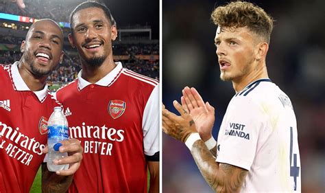 Arsenal News Gabriels Two Word Comment On William Saliba May Upset