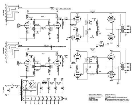 Simple Tube Guitar Schematics