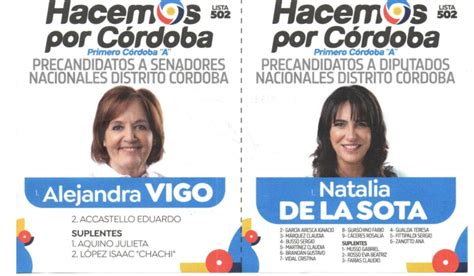 Elecciones 2021 En Córdoba Todas Las Boletas De Los Precandidatos De