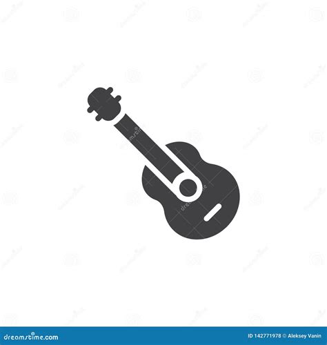 Icono Del Vector De La Guitarra Ac stica Ilustración del Vector