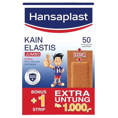 Jual Hansaplast Jumbo Plester Box Isi Kain Elastis Besar Lentur