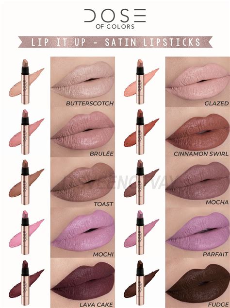 Dose Of Colors Lippies Compilation Lip It Up Satin Lipsticks Lipstick Lipstick Colors