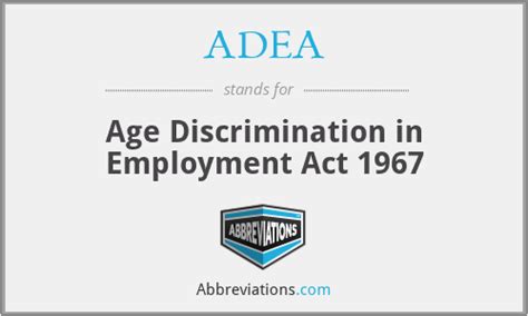 ADEA Age Discrimination In Employment Act 1967