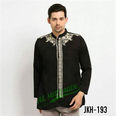 Jual Jasko Jas Koko Hitam Bordir Jaman Now Baju Koko Lengan Panjang