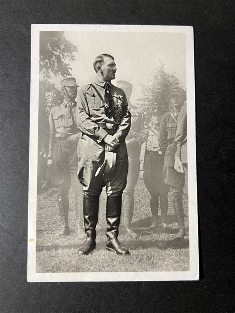 Mint Nazi Germany Postcard Adolf Hitler With Stamps Never Used Europe