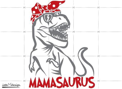 Mamasaurus Digital File Mamasaurus Svg T Rex With Bandana Etsy Svg Cricut Vinyl Digital