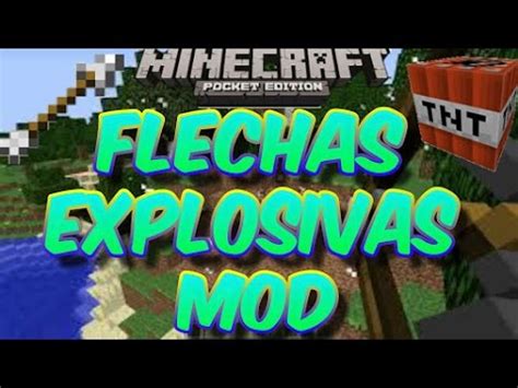 Flechas Explosivas Mod Minecraft Pe Youtube