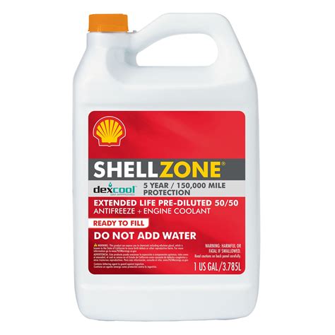 Shellzone Dex Cool Extended Life Elc Antifreeze Coolant Pre Diluted