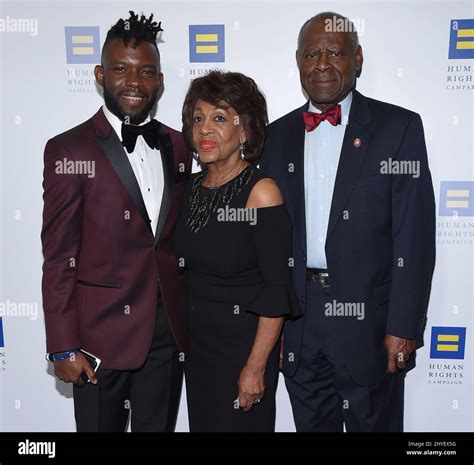 Edward Waters Maxine Waters And Sid Williams At The Human Rights