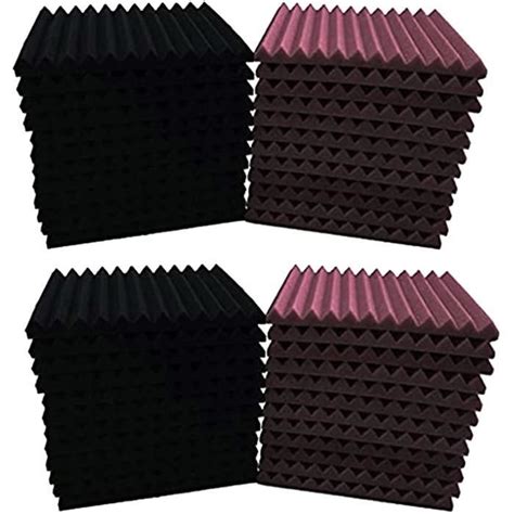 Lot De Panneaux Acoustiques En Mousse Pyramidale Pour Isolation