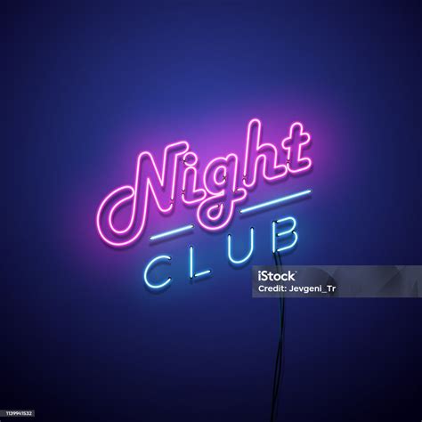 Night Club Neon Sign Stock Illustration Download Image Now