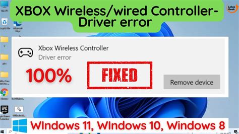 Xbox Wireless Controller Driver Error Windows Youtube