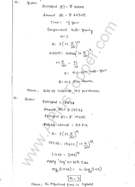 ML Aggarwal ICSE Solutions For Class 8 Maths Chapter 8 Simple And