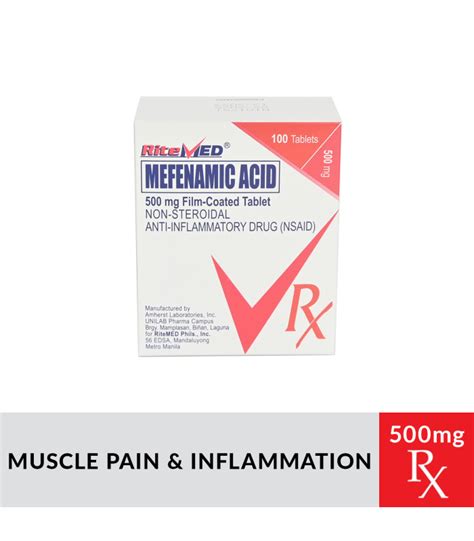 RX RITEMED MEFENAMIC ACID 500MG TABLET