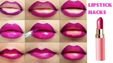 Lipstick Hacks Every Girl Need To Know Lipstick Makeup Hacks Youtube