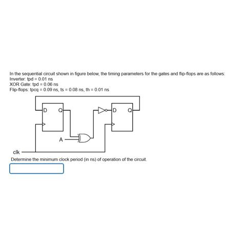 Solved In The Sequential Circuit Shown In Figure Below The