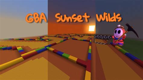 Gba Sunset Wilds Minecraft Mario Kart Super Circuit Youtube