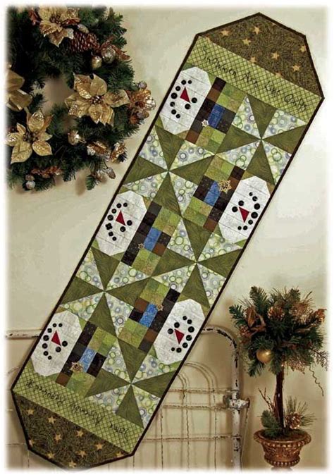 Snowman Table Runner Quilt Pattern