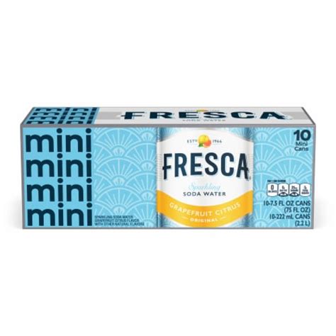 Fresca® Sparkling Soda Water Fridge Pack Cans 10 Pk 75 Fl Oz Kroger