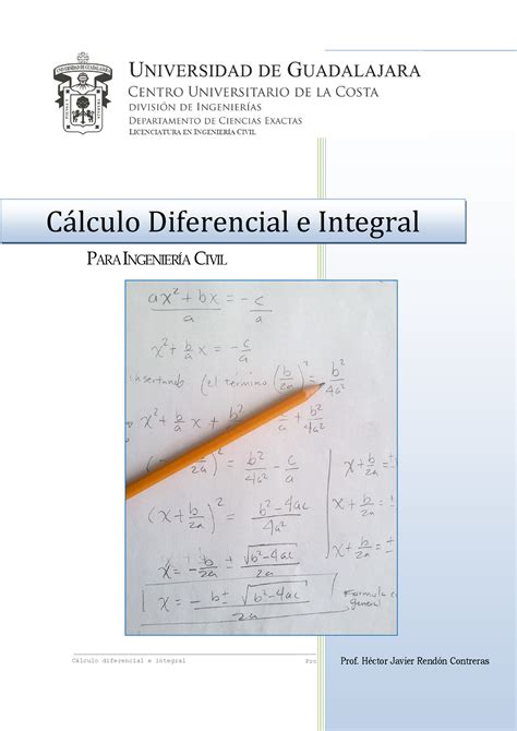 Calculo Diferencial E Integral Clculo Diferencial E Integral 1 Prof