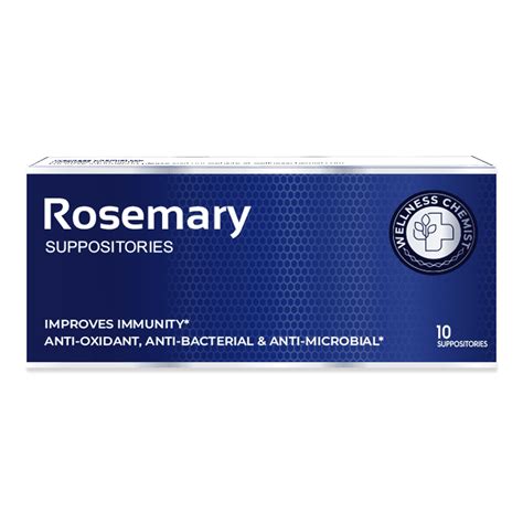 Rosemary Suppository 10 Pack Wellness Chemist