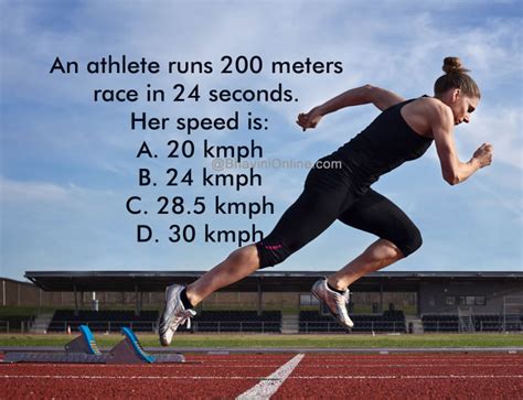 Fun Mind Riddles What Is The Speed Of The Athlete