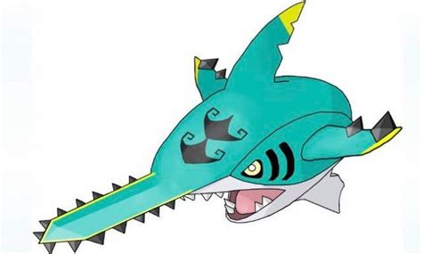 Regional Sharpedo Carvanha Based On The Bahamas Saw Shark Fakemon